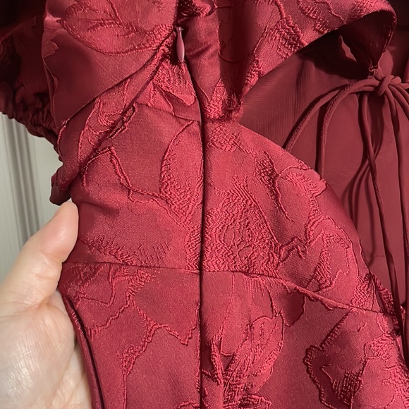 NWT Sachin & Babi Gabby Floral Jacquard Sweetheart Midi Dress - Picture 7 of 9